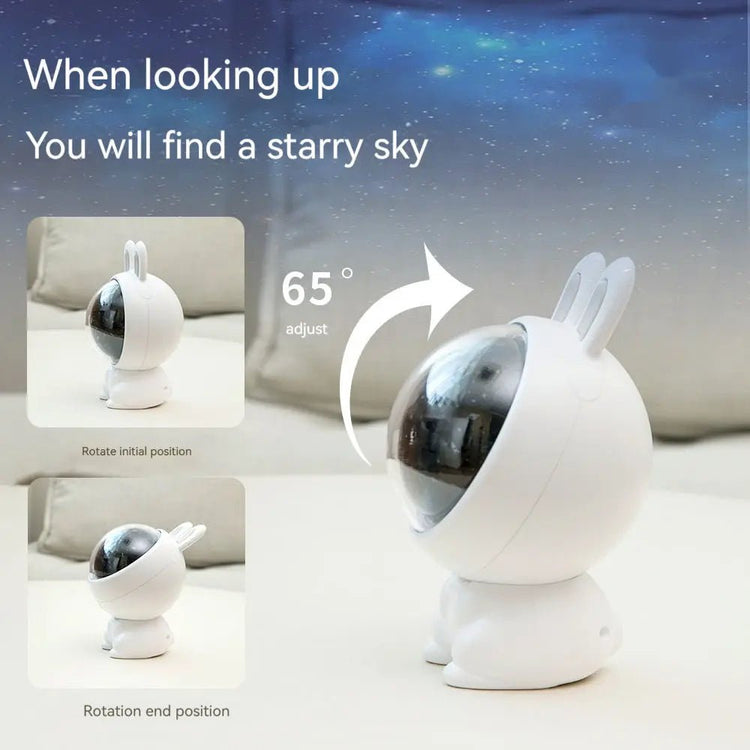 Creative Rabbit Star Light Projector Lamp Children Home Decor - elektronika shop