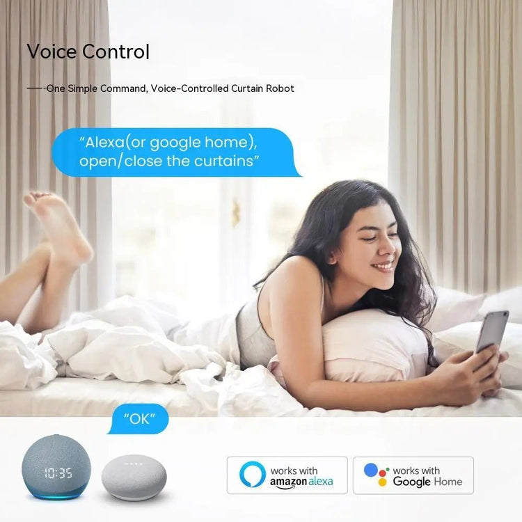 Wifi Curtain Robot Smart Home Roman Rod Electric Curtain Companion - elektronika shop