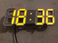 3D LED Digital Wall Clock – Modern Luminous Home Display Clock - elektronika shop