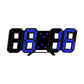 3D LED Digital Wall Clock – Modern Luminous Home Display Clock - elektronika shop