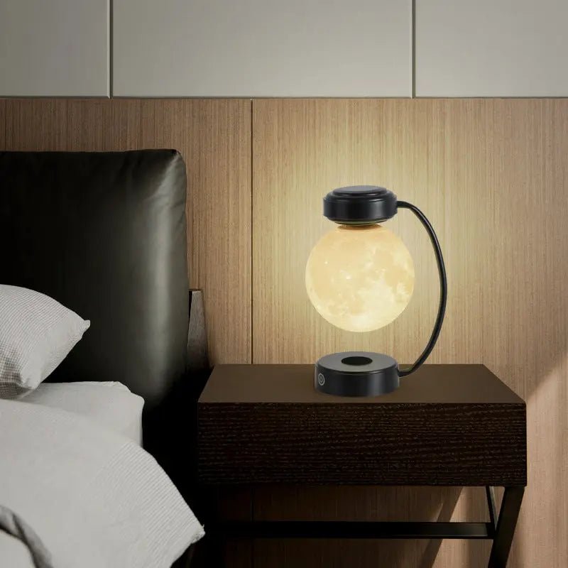 3D LED Moon Night Light Wireless Magnetic Levitating Rotating Floating Ball Lamp For School Office Bookshop Home Decoration - elektronika shop