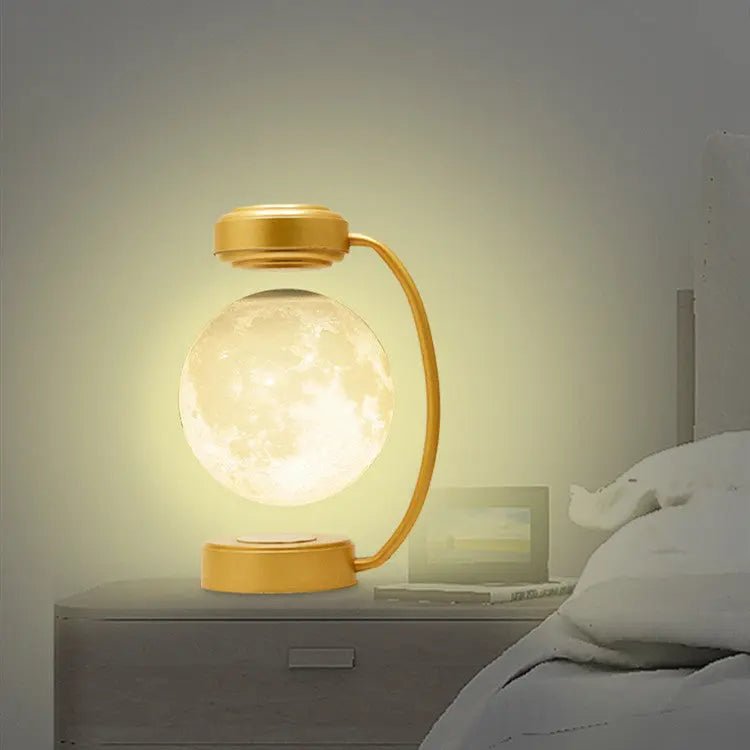 3D LED Moon Night Light Wireless Magnetic Levitating Rotating Floating Ball Lamp For School Office Bookshop Home Decoration - elektronika shop