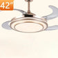 Full Spectrum LED Ceiling Fan Light – Eye Protection Smart Chandelier for Home Lighting - elektronika shop